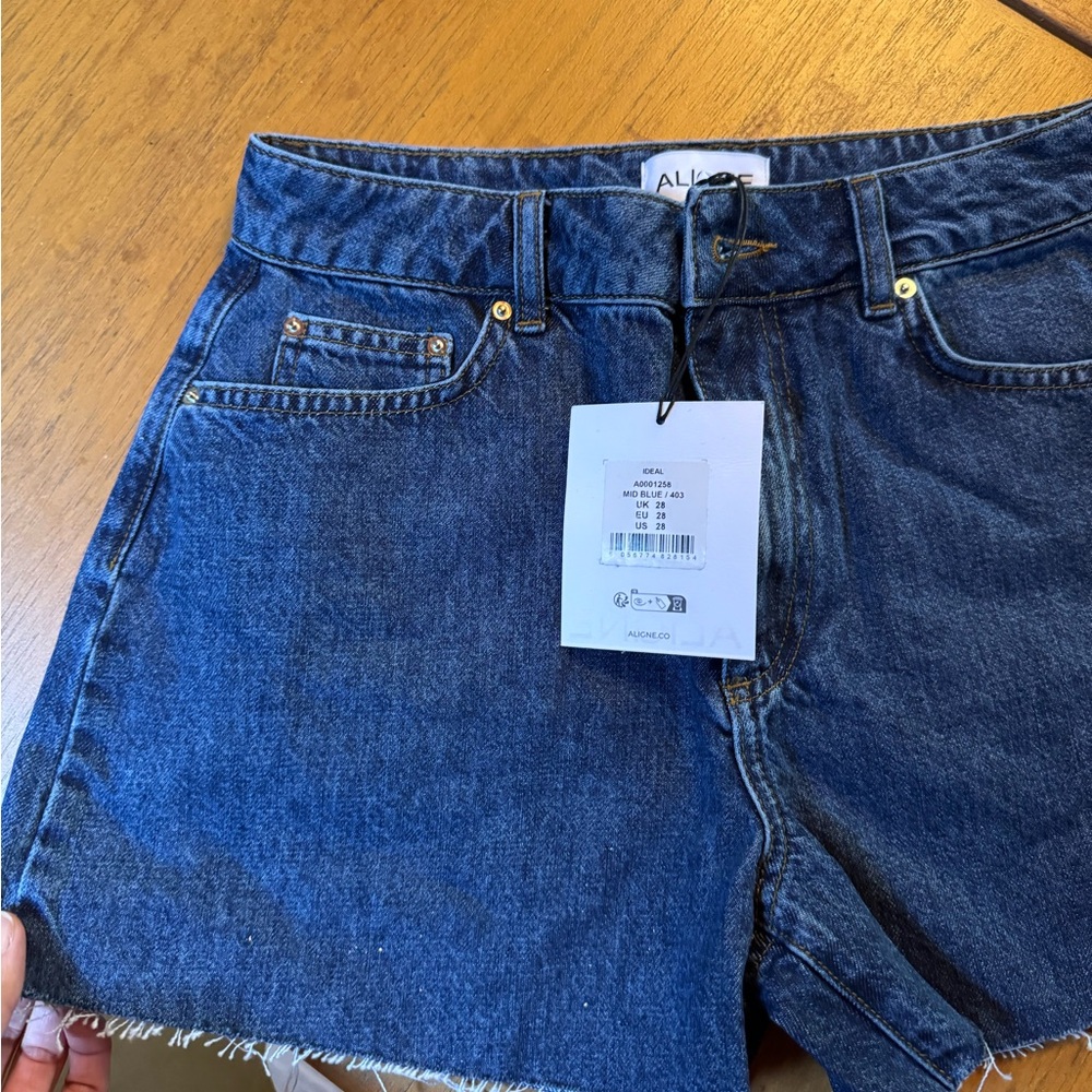 Aligne Blue Denim Shorts NWT